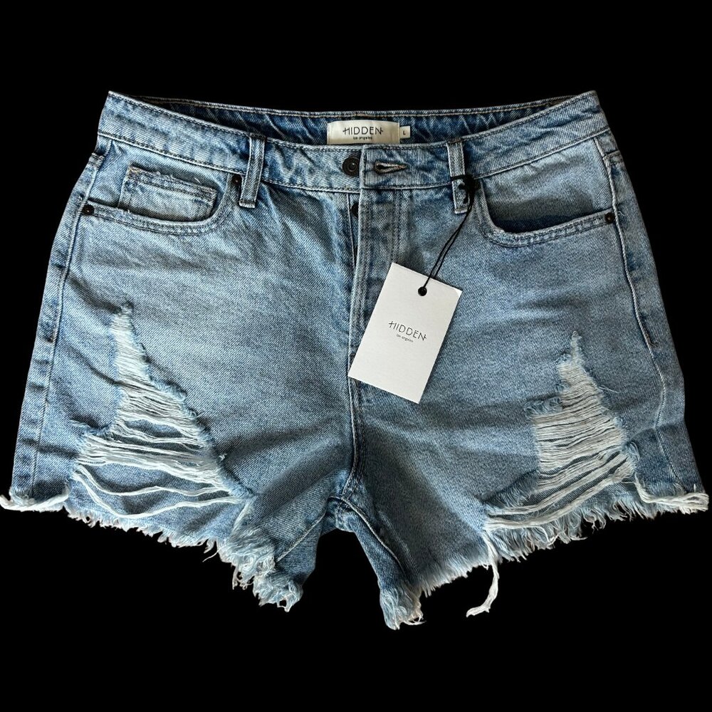 NWT Hidden Denim Sophie Mom Shorts